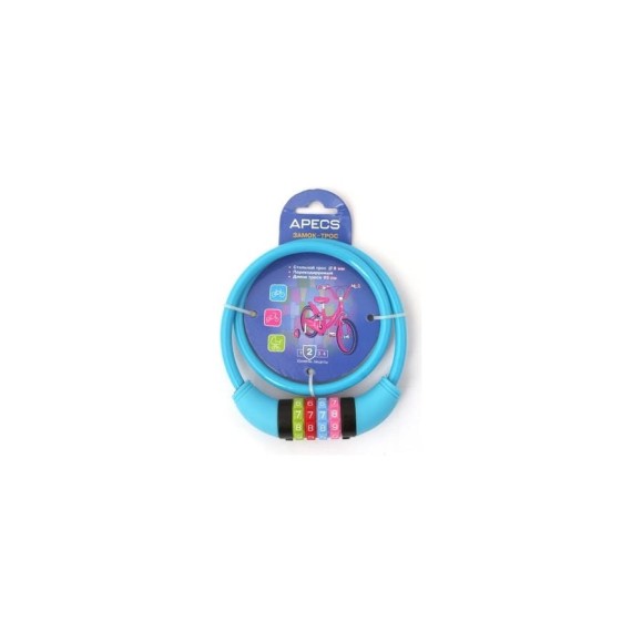 Велосипедный замок Apecs PD-85-65CM-CODE-BLUE 20437 Велосипедный замок Apecs PD-85-65CM-CODE-BLUE 20437