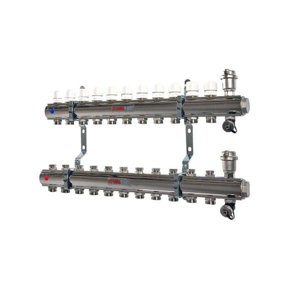 Коллекторная группа Valtec 1x11 выходов евроконус 3/4 Коллекторная группа Valtec 1x11 выходов евроконус 3/4