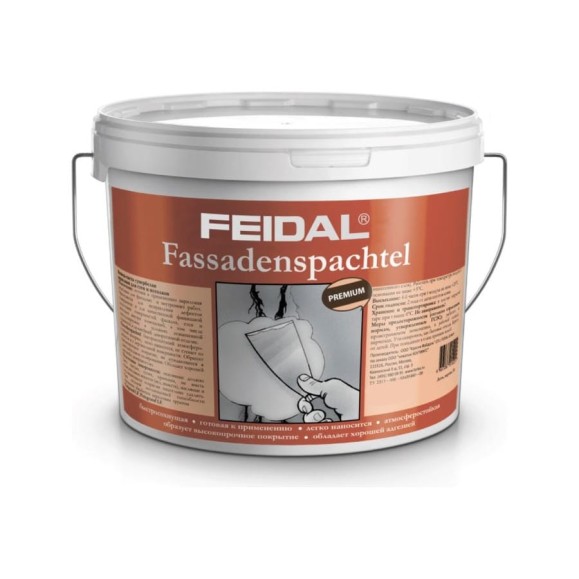 Шпатлевка Fassadenspachtel 4 кг FEIDAL 20027 Шпатлевка Fassadenspachtel 4 кг FEIDAL 20027