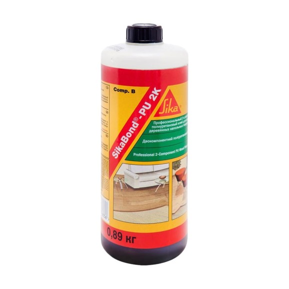 Клей для паркета SikaBond PU-2K/B/коричневый RU/DE/EN 0.89 кг 102 Клей для паркета SikaBond PU-2K/B/коричневый RU/DE/EN 0.89 кг 102
