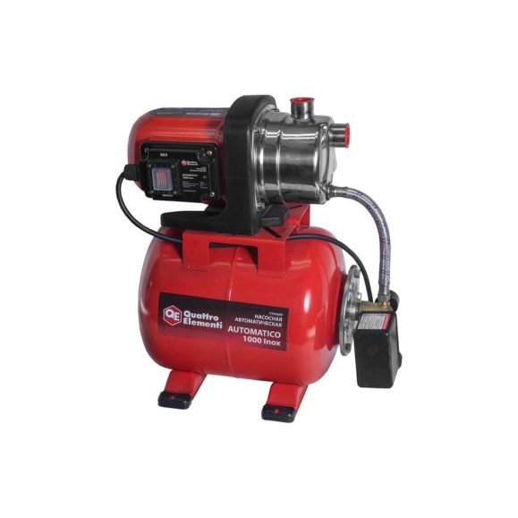 Насосная станция QUATTRO ELEMENTI Automatico 1000 Inox 771-534 Насосная станция QUATTRO ELEMENTI Automatico 1000 Inox 771-534