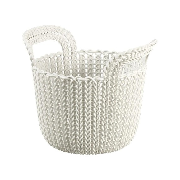 Круглая корзина CURVER KNIT XS 3л белая 03671-X64-00 Круглая корзина CURVER KNIT XS 3л белая 03671-X64-00