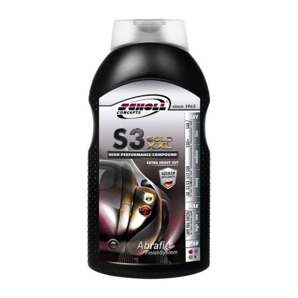 Паста высокоэффективная абразивная S3 GOLDXXL 500 г SCHOLL Concepts 103040