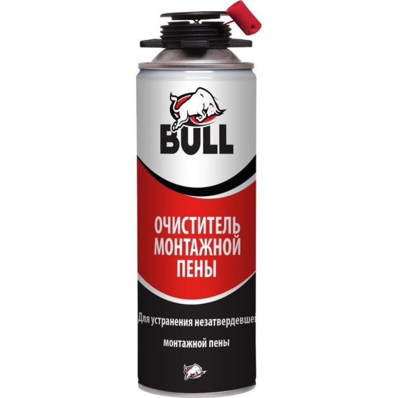 Очиститель монтажной пены Bull 500 мл FC800 Очиститель монтажной пены Bull 500 мл FC800