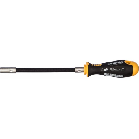Отвертка Felo Ergonic с гибким стержнем торцевой ключ 8,0X170 42908040 Отвертка Felo Ergonic с гибким стержнем торцевой ключ 8,0X170 42908040