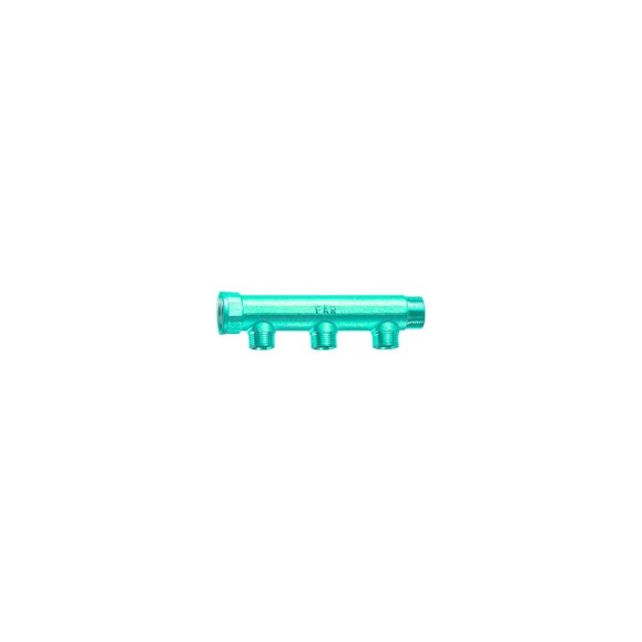 Коллектор с 3 отводами FAR 3/4" 1/2" НР FK 3675 3412 Коллектор с 3 отводами FAR 3/4" 1/2" НР FK 3675 3412
