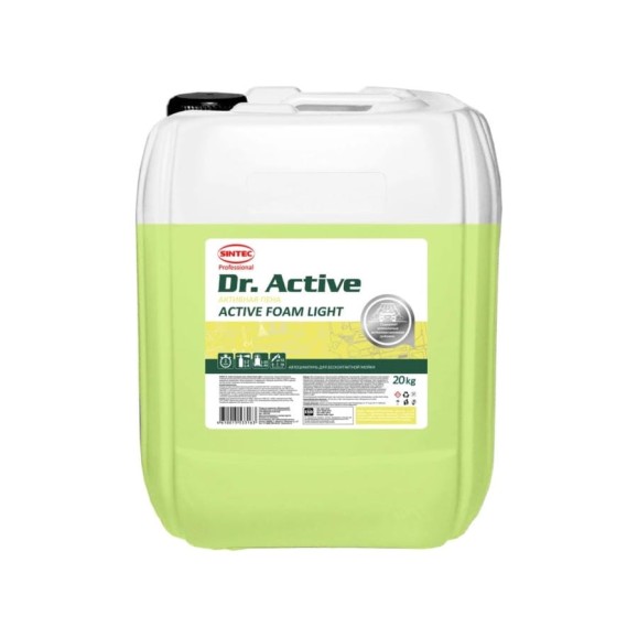 Автошампунь Sintec Dr.Activ Active Foam Light 20 кг для бесконтактной мойки Обнинскоргсинтез 801702 Автошампунь Sintec Dr.Activ Active Foam Light 20 кг для бесконтактной мойки Обнинскоргсинтез 801702
