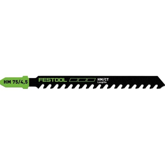 Пилка для лобзика HM 75/4.5 для цементно-стружечных плит FESTOOL 204343