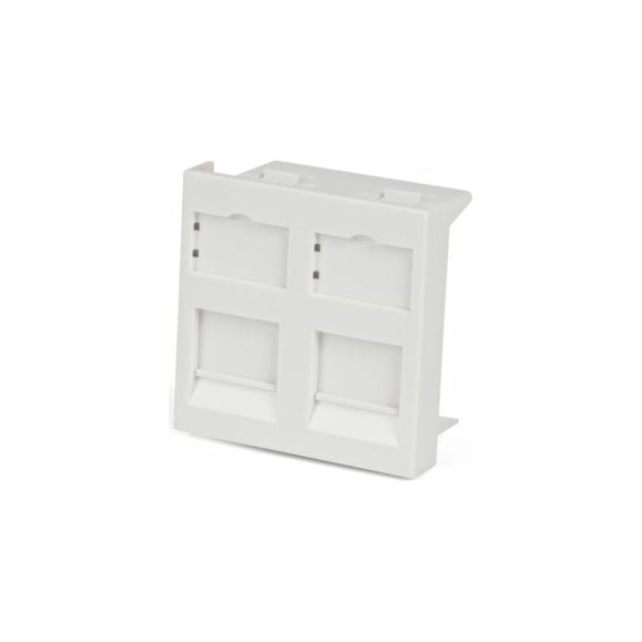 Вставка 45x45 аналог Mosaic для 2х модулей формата Keystone Jack со шторками Hyperline SIP2-2K-M45-45 35208 Вставка 45x45 аналог Mosaic для 2х модулей формата Keystone Jack со шторками Hyperline SIP2-2K-M45-45 35208