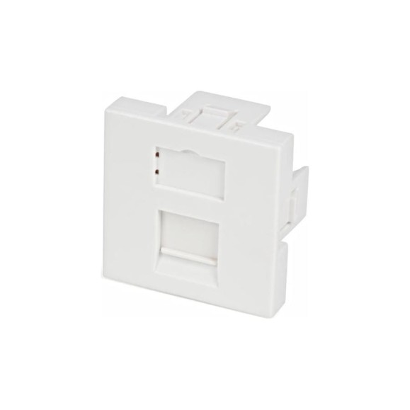 Вставка 45x45 аналог Mosaic для 1 модуля формата Keystone Jack со шторкой Hyperline SIP2-1K-M45-45 35207 Вставка 45x45 аналог Mosaic для 1 модуля формата Keystone Jack со шторкой Hyperline SIP2-1K-M45-45 35207
