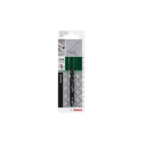 Полотно для лобзика по нержавеющей стали T118AHM (82 мм; 24 TPI) Bosch 2609256738