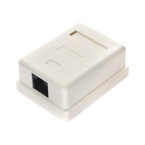Розетка Cablexpert RJ-45 кат.6 внешняя 1 порт, 110&Krone NA216 Розетка Cablexpert RJ-45 кат.6 внешняя 1 порт, 110&Krone NA216