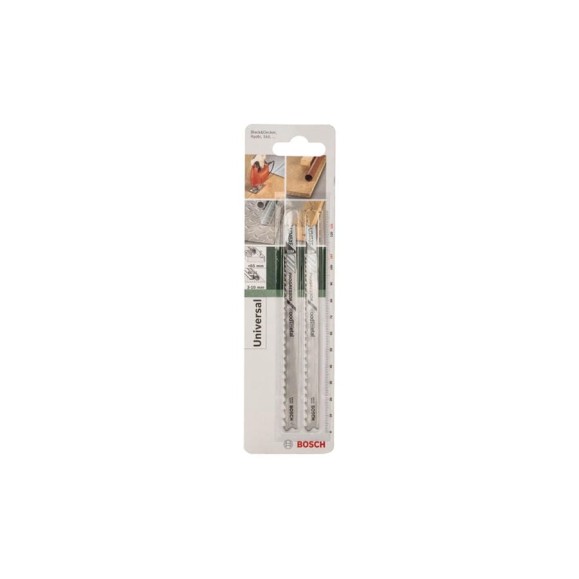 Полотно для лобзика универсальное U345XF (125 мм; 5-11 TPI; 2 шт.) Bosch 2609256772 Полотно для лобзика универсальное U345XF (125 мм; 5-11 TPI; 2 шт.) Bosch 2609256772
