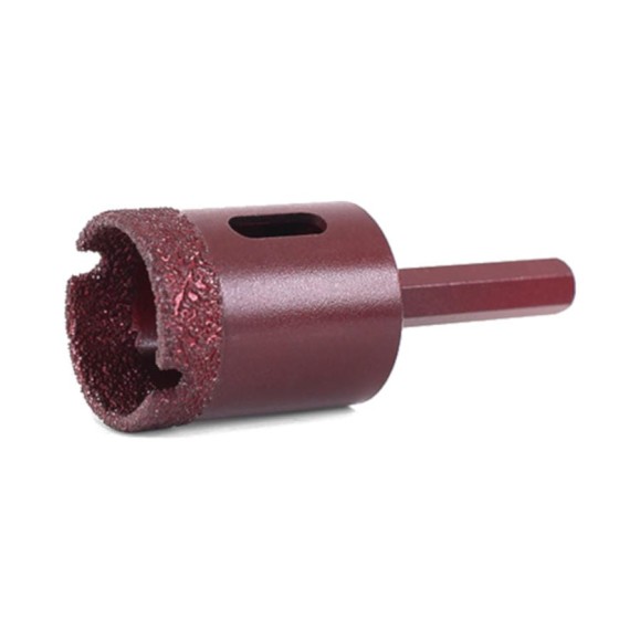 Коронка алмазная вакуумная по камню D28-10W-35L-Ш8 (28х35 мм; хвостовик HEX8 мм) MESSER 06-36-028 Коронка алмазная вакуумная по камню D28-10W-35L-Ш8 (28х35 мм; хвостовик HEX8 мм) MESSER 06-36-028