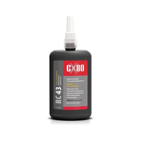 Фиксатор резьбы средней прочности CX80 синий RC43 250ML 120 Фиксатор резьбы средней прочности CX80 синий RC43 250ML 120