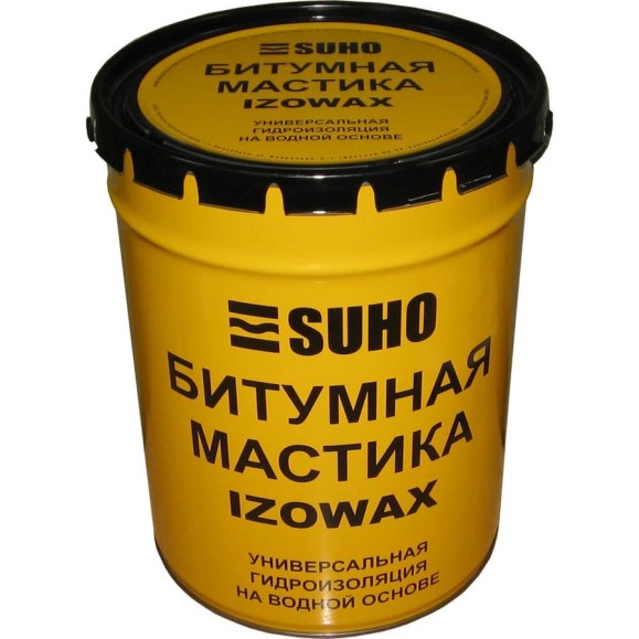 Битумно-гидроизоляционная мастика SUHO IZOWAX холодного применения 20 кг 0085 Битумно-гидроизоляционная мастика SUHO IZOWAX холодного применения 20 кг 0085