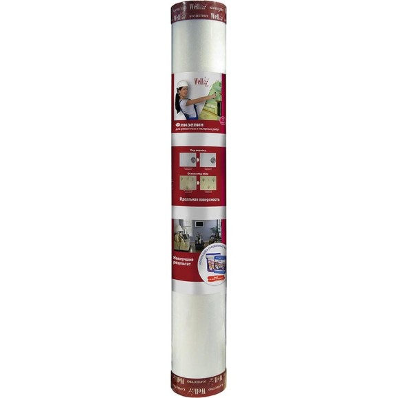 Малярный флизелин Wellton Fliz плотность 150 г/м2 1х25 м WF150 Малярный флизелин Wellton Fliz плотность 150 г/м2 1х25 м WF150