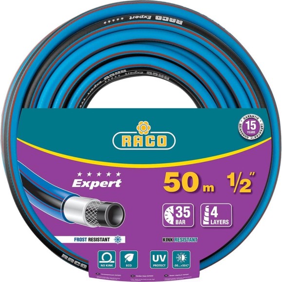 Поливочный армированный 4-х слойный шланг Raco EXPERT 1/2"x50м 40302-1/2-50_z01 Поливочный армированный 4-х слойный шланг Raco EXPERT 1/2"x50м 40302-1/2-50_z01