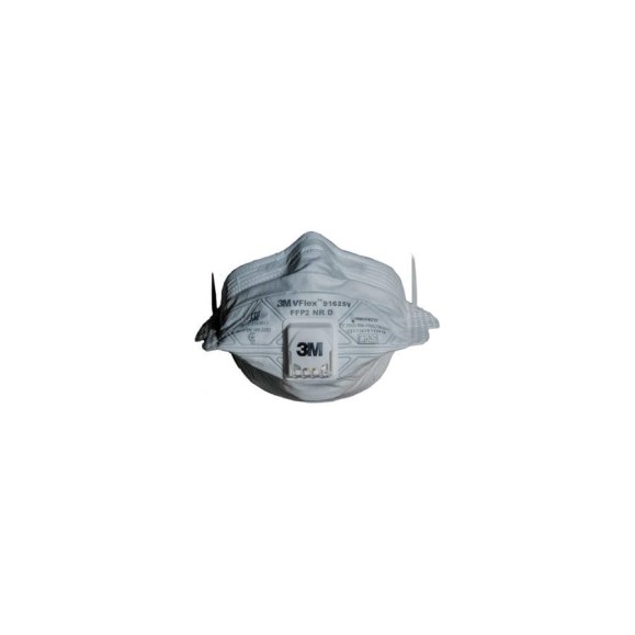 Фильтрующая полумаска 3М VFlex 9162SV класс защиты FFP2 NR D, 7100102653 Фильтрующая полумаска 3М VFlex 9162SV класс защиты FFP2 NR D, 7100102653