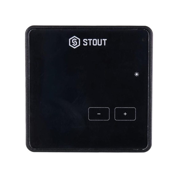 Проводной комнатный регулятор R-10b, чёрный STOUT STE-0101-010002 RG008V0JGH9V9E
