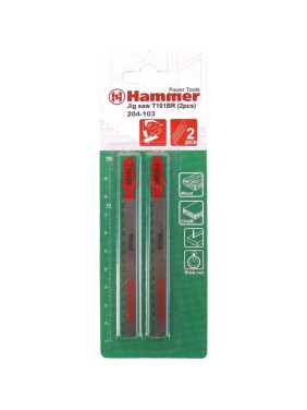 Пилка Flex 204-103 JG WD (2 шт; 74 мм; шаг 2.5 мм; HCS) для лобзика T101BR HAMMER 30571 Пилка Flex 204-103 JG WD (2 шт; 74 мм; шаг 2.5 мм; HCS) для лобзика T101BR HAMMER 30571