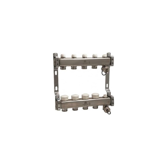 Коллекторный блок для теплого пола и радиаторного отопления 1x3/4EU отв.-7 Gekon GK 73107