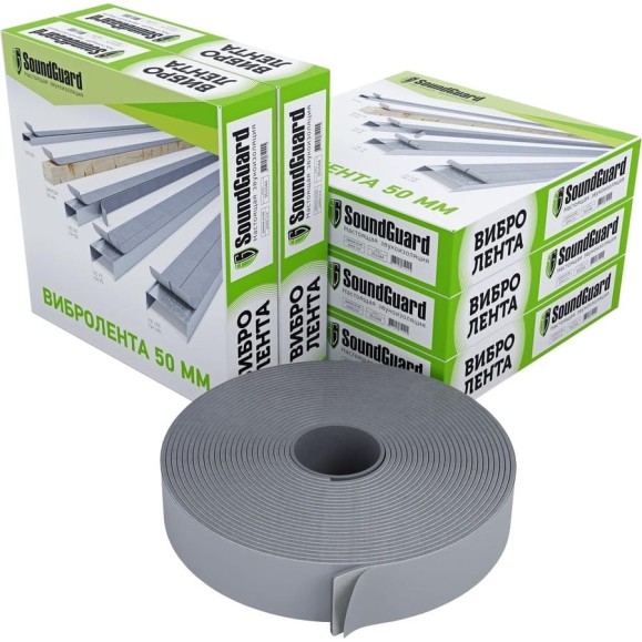 Лента SoundGuard Band Rubber 50х4 мм 12 м 351044 Лента SoundGuard Band Rubber 50х4 мм 12 м 351044