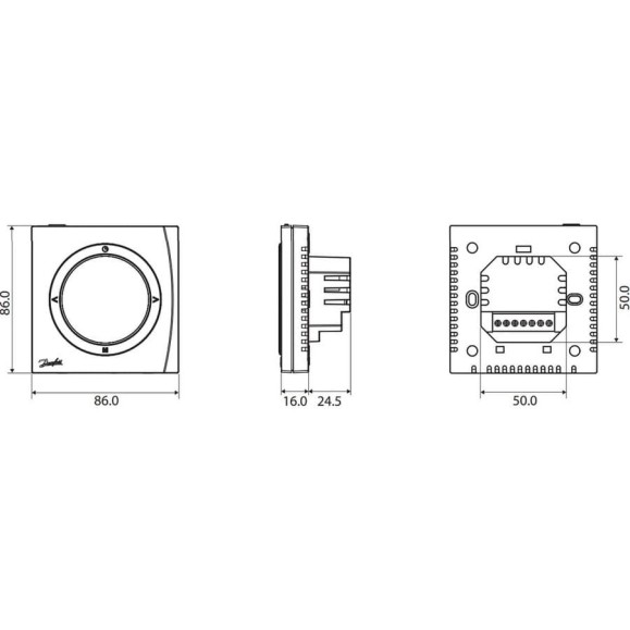 Комнатный термостат Danfoss WT-D /088U0622/ 062789
