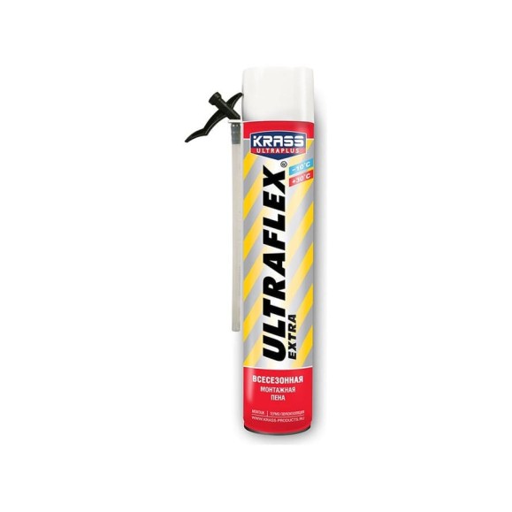 Монтажная пена KRASS ULTRAFLEX Extra Всесезонная 0,65 л Россия 0005283 Монтажная пена KRASS ULTRAFLEX Extra Всесезонная 0,65 л Россия 0005283