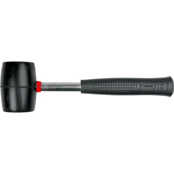 Резиновая киянка TOPEX с металлической рукояткой 450 г 02A305 Резиновая киянка TOPEX с металлической рукояткой 450 г 02A305