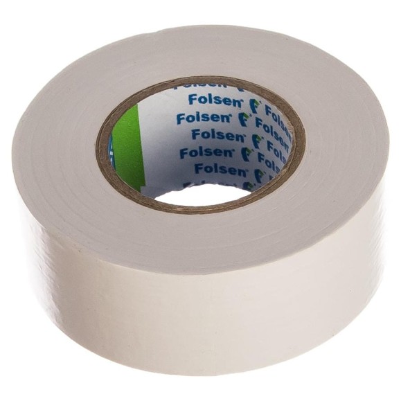 Изоляционная лента FOLSEN 25мм x 20м, белая 012605 Изоляционная лента FOLSEN 25мм x 20м, белая 012605