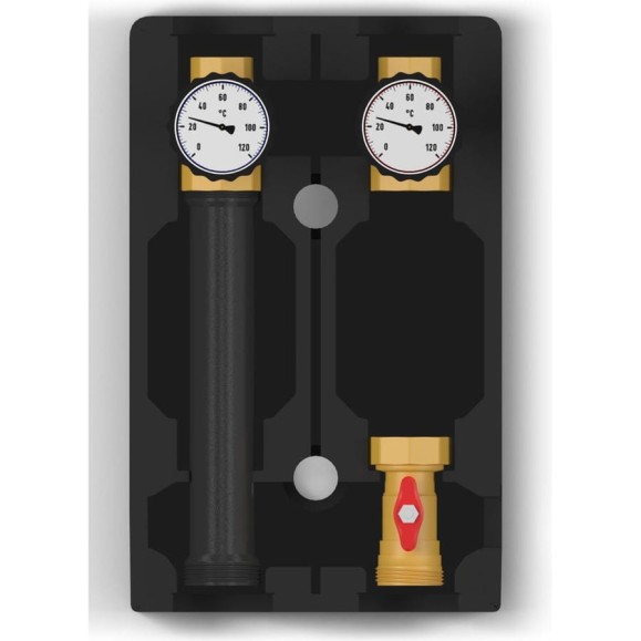 Насосная группа Royal Thermo 1 прямая без насоса НС-1133005 Насосная группа Royal Thermo 1 прямая без насоса НС-1133005
