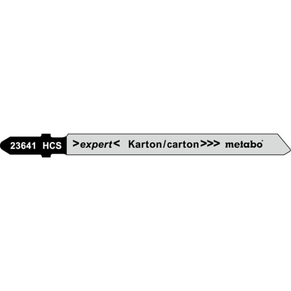 Пилки для картона, кожи, резины T113A (нож 74 мм, HCS, 5 шт.) Metabo 623641000 Пилки для картона, кожи, резины T113A (нож 74 мм, HCS, 5 шт.) Metabo 623641000