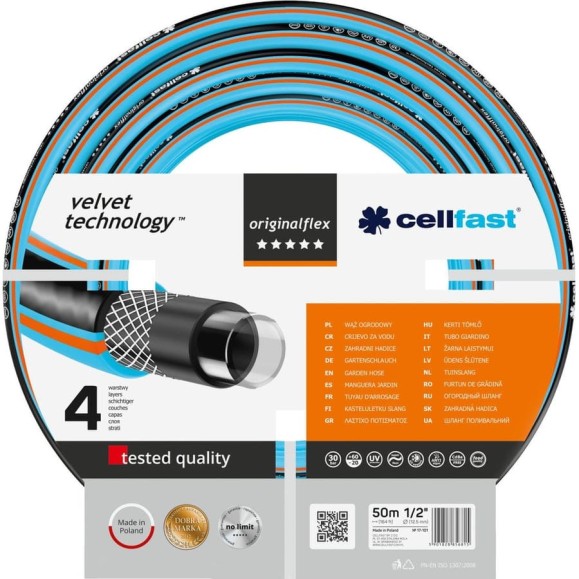 Садовый шланг Cellfast ORIGINALFLEX VT 1/2'', 50 м 17-101 Садовый шланг Cellfast ORIGINALFLEX VT 1/2'', 50 м 17-101