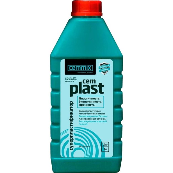 Пластификатор Cemmix CemPlast 1 л 206780 Пластификатор Cemmix CemPlast 1 л 206780