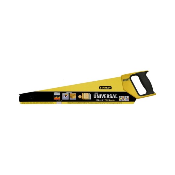 Универсальная ножовка по дереву Stanley 7 Х 550ММ 1-20-009 Универсальная ножовка по дереву Stanley 7 Х 550ММ 1-20-009
