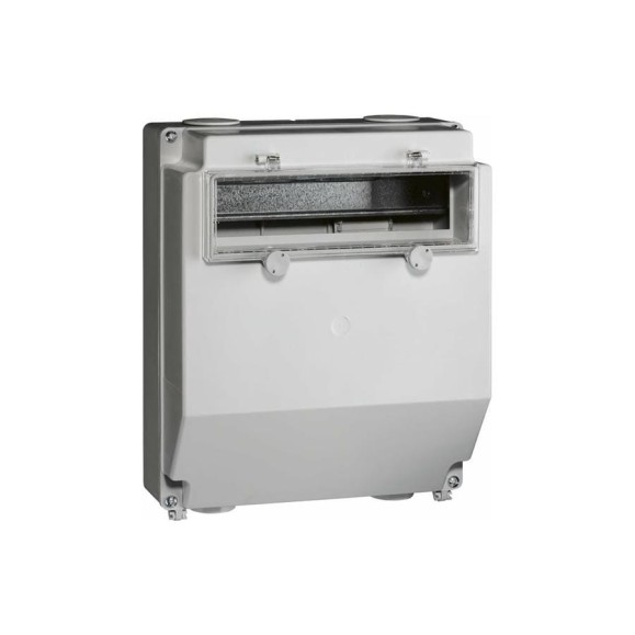 Бокс ABL 260x319x146 mm с окошком и DIN-рейкой на 12 модулей, IP44 B 60.03