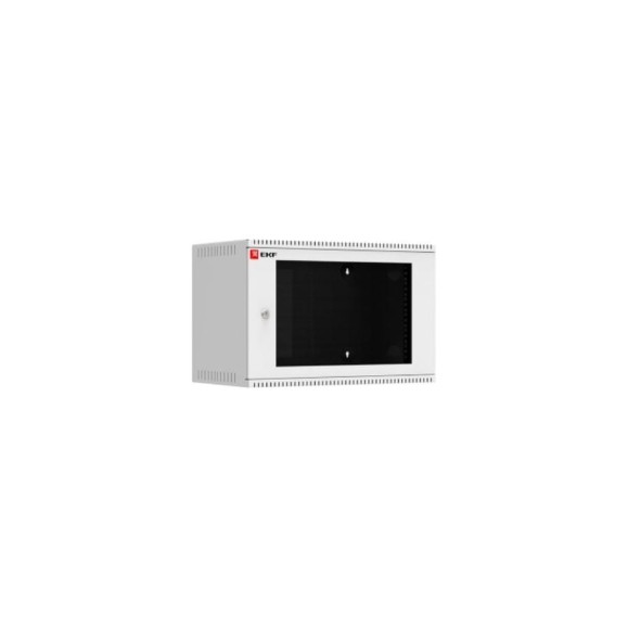 Телекоммуникационный настенный шкаф EKF 6U, 600х350, дверь стекло, Astra, PROxima ITB6G350