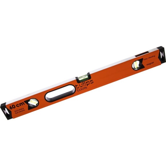 Уровень 60 см 3 глазка рукоятки Tulips tools II13-722 Уровень 60 см 3 глазка рукоятки Tulips tools II13-722