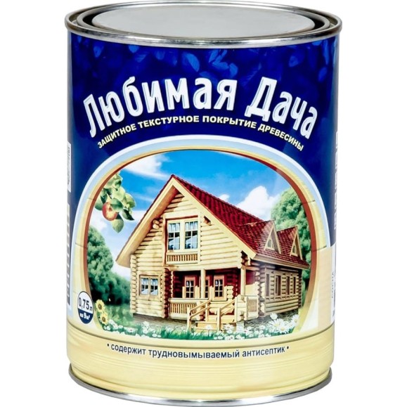 Защитно-декоративное покрытие Любимая Дача груша, для древесины, полуматовое, 0,75 л 35271 Защитно-декоративное покрытие Любимая Дача груша, для древесины, полуматовое, 0,75 л 35271
