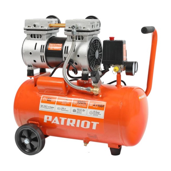 Поршневой безмасляный компрессор PATRIOT WO 24-260S 525301921 Поршневой безмасляный компрессор PATRIOT WO 24-260S 525301921