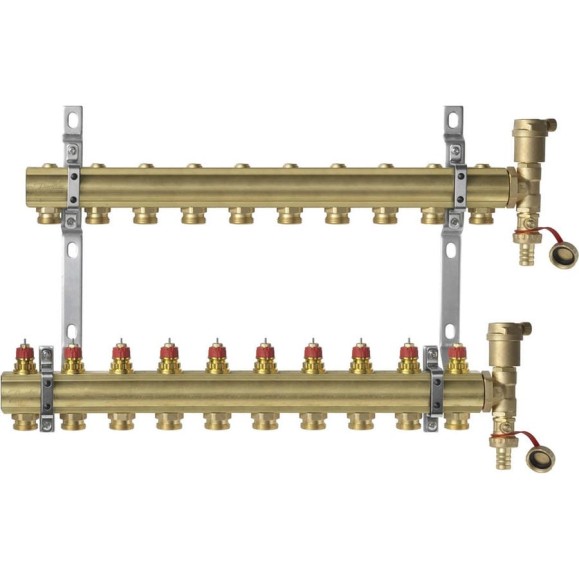 Комплект коллекторов Danfoss FHF-2 set , 10 выходов /088U0710/ 049507