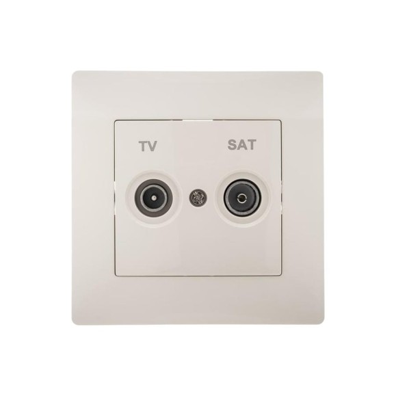 Розетка TV+SAT GUSI ELECTRIC Bravo оконечная СУ, бежевый С10TS1-003-СБ Розетка TV+SAT GUSI ELECTRIC Bravo оконечная СУ, бежевый С10TS1-003-СБ