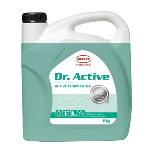 Автошампунь Sintec Dr.Activ Active Foam Extra 6 кг для бесконтактной мойки Обнинскоргсинтез 801730 Автошампунь Sintec Dr.Activ Active Foam Extra 6 кг для бесконтактной мойки Обнинскоргсинтез 801730