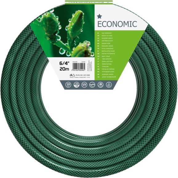 Садовый шланг Cellfast ECONOMIC 6/4", 20 м 10-050 Садовый шланг Cellfast ECONOMIC 6/4", 20 м 10-050