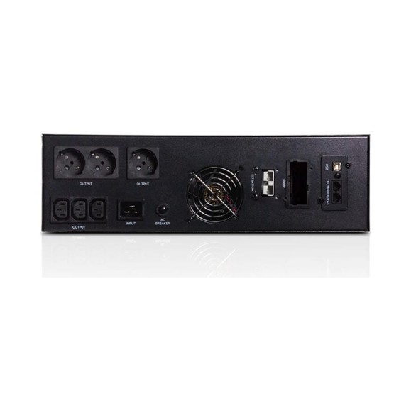 Источник бесперебойного питания SVC ИБП Л-И 3кВА/2.4кВт RTU-3K-LCD Источник бесперебойного питания SVC ИБП Л-И 3кВА/2.4кВт RTU-3K-LCD