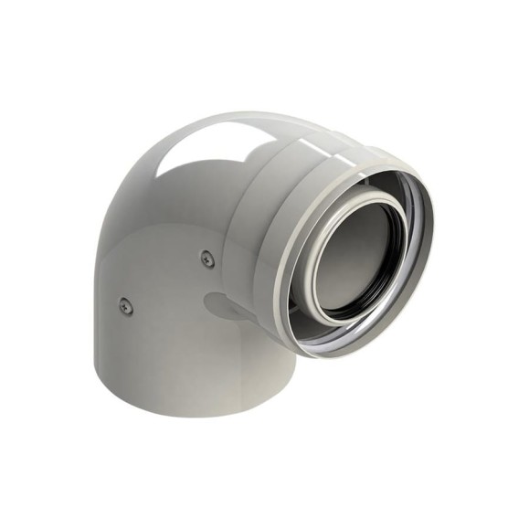 Колено для конденсационных котлов диаметром 60/100 мм MF 90 Royal Thermo НС-1089801 Колено для конденсационных котлов диаметром 60/100 мм MF 90 Royal Thermo НС-1089801