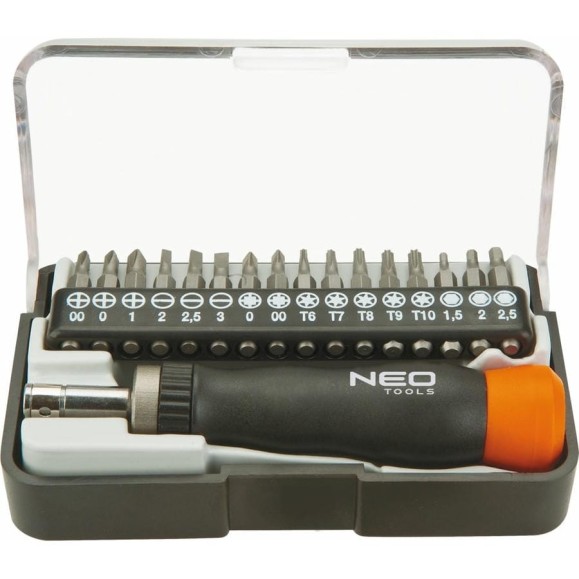 Насадки прецизионные с держателем NEO Tools 17 шт 04-228 Насадки прецизионные с держателем NEO Tools 17 шт 04-228