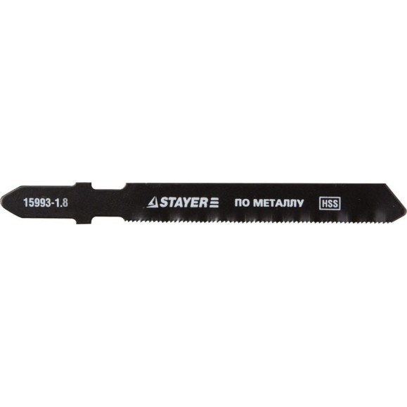Пилки PROFI по металлу (2 шт; 50/1.8 мм; HSS; T318A) для электролобзиков Stayer 15993-1.8_z01 Пилки PROFI по металлу (2 шт; 50/1.8 мм; HSS; T318A) для электролобзиков Stayer 15993-1.8_z01