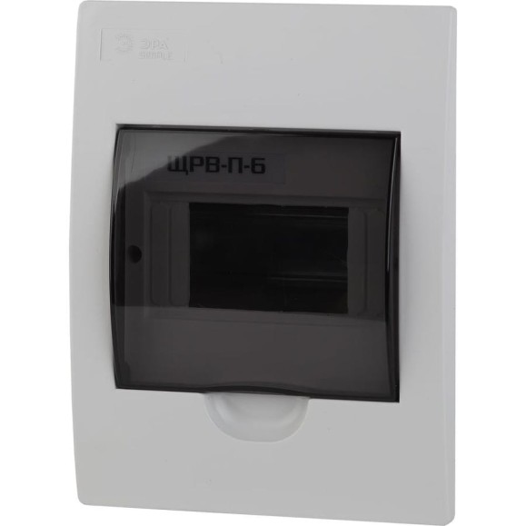 Встраиваемый бокс ЭРА SIMPLE ЩРВ-П-6 модулей, пластик IP41 Б0041510 Встраиваемый бокс ЭРА SIMPLE ЩРВ-П-6 модулей, пластик IP41 Б0041510